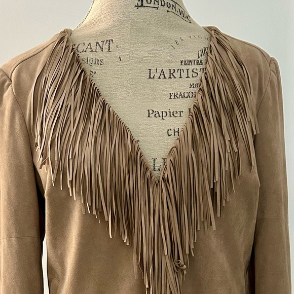 Guess size L fringed faux suede jacket - Picture 10 of 10